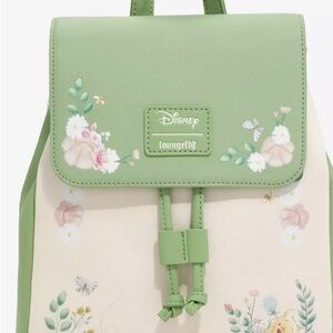 Loungefly Disney Winnie the Pooh Floral Green and Cream Backpack Bag